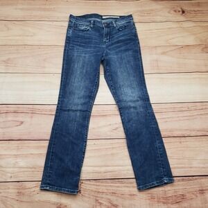 DKNY Jeans Womens 4 Blue Skinny Mid Rise Medium Wash Stretch‎ Denim Ladies 26x25